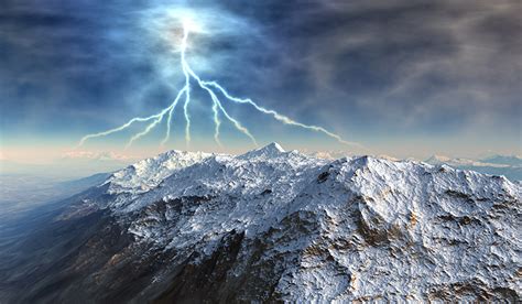 orage en montagne